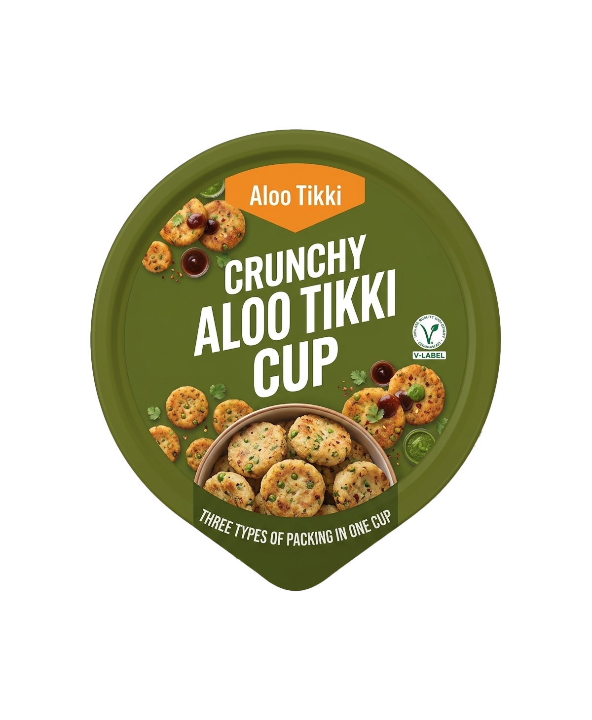Crunchy Aloo Tikki Cup