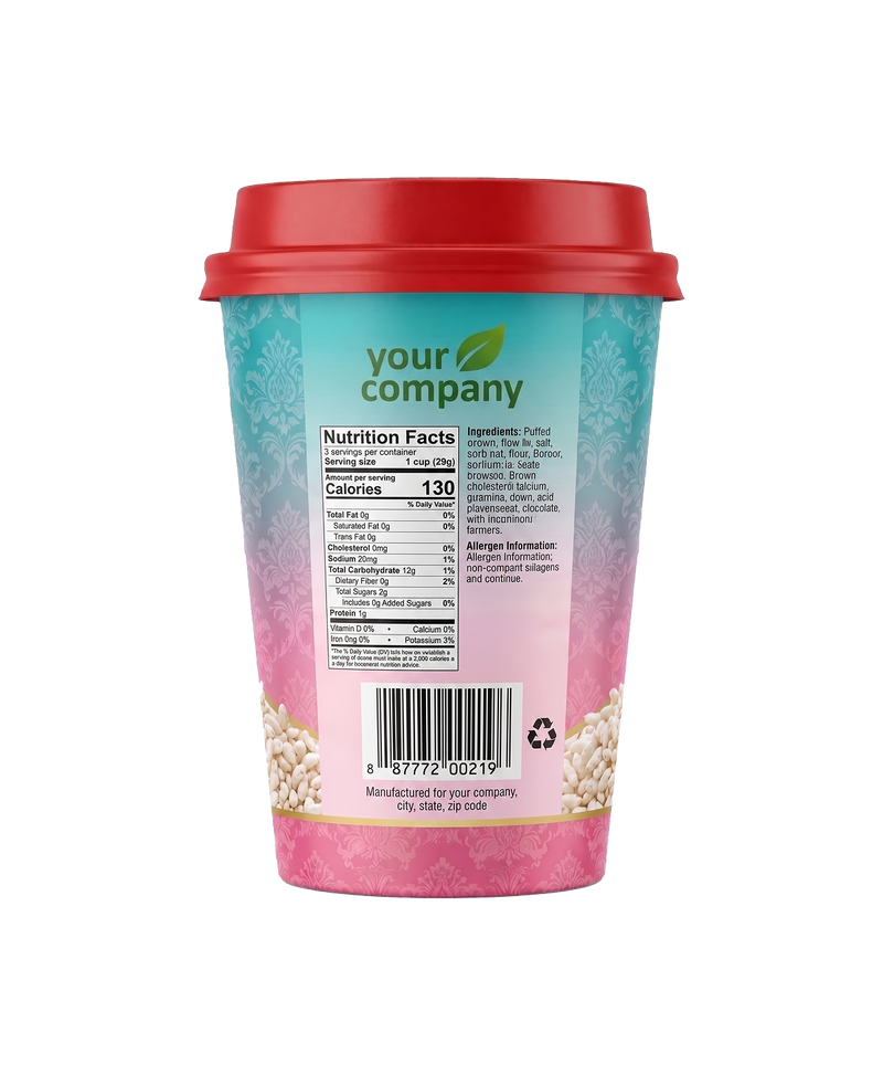 Puffed Rice Cup - Your Company