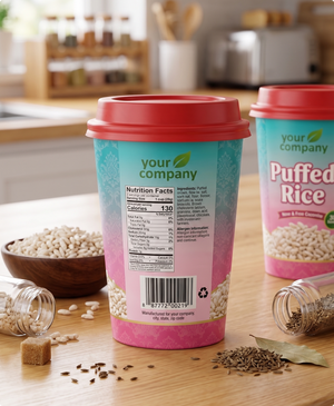Puffed Rice Cup - Your Company