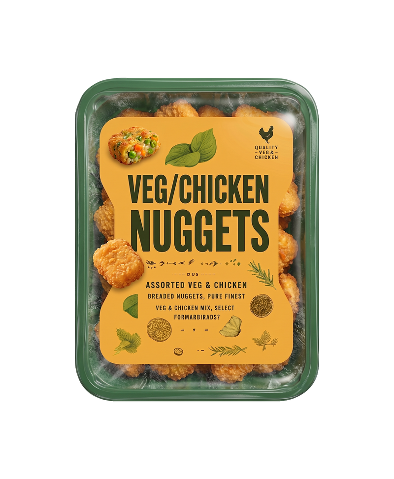 Veg/Chicken Nuggets - Assorted Breaded Nuggets